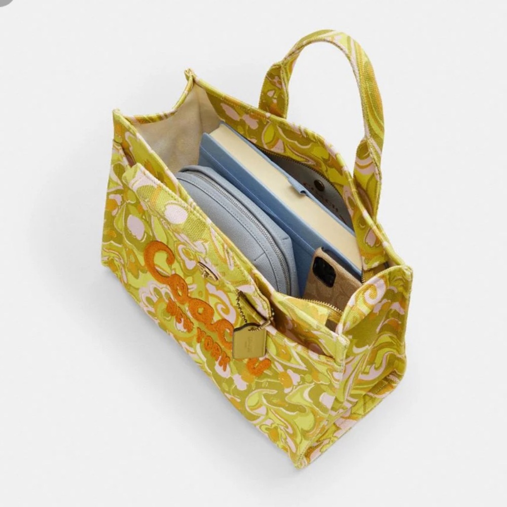 Coach Cargo Tote Crossbody Purse With Paisley Print, NWT - Picture 15 of 16